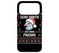 Carcasa para iPhone 17 Pro MAX Dear Santa Pigeon Christmas Lover Suéter Feo de Navidad