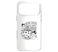 Carcasa para iPhone 17 Pro MAX Dear Santa Please Bring Coffee - Navidad Divertida