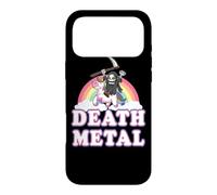 Carcasa para iPhone 17 Pro MAX Death Metal Rock Music Rainbow Grim Reaper Riding Unicorn