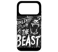 Carcasa para iPhone 17 Pro MAX Declaración Cool Unleash The Beast para niños y niñas