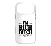 Carcasa para iPhone 17 Pro MAX Declaración de I'm Rich Bitch para los Amantes de la Actitud adinerada