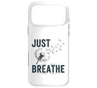 Carcasa para iPhone 17 Pro MAX Declaración del Lema de inspiración Just Breathe Dandelion