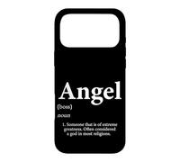 Carcasa para iPhone 17 Pro MAX Definición de ángel Divertido Nombre Fiesta de cumpleaños para ángeles
