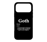 Carcasa para iPhone 17 Pro MAX Definición de Dios gótico Divertida decoración gótica cumpleaños Orgullo gótico