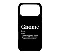 Carcasa para iPhone 17 Pro MAX Definición de gnomo Divertida decoración de jardín cumpleaños gnomo Navidad