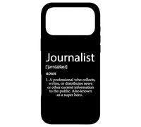 Carcasa para iPhone 17 Pro MAX Definición de Periodista Mejor Noticias Locales Graduados de periodismo