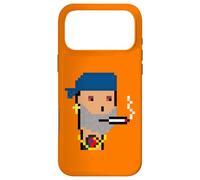 Carcasa para iPhone 17 Pro MAX Degen Smokers Club #503 NFT Generative Pixel Art Ravencoin