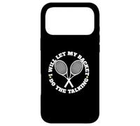 Carcasa para iPhone 17 Pro MAX Dejaré Que mi Raqueta Haga el Tenis parlante