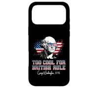Carcasa para iPhone 17 Pro MAX Demasiado Genial para el Gobierno británico 4 de Julio George Washington