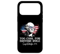 Carcasa para iPhone 17 Pro MAX Demasiado Genial para el Gobierno británico 4 de Julio George Washington