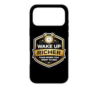 Carcasa para iPhone 17 Pro MAX Despierta más Rico y Luego te fuiste a la Cama Libertad financiera Fuego