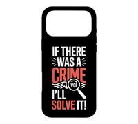 Carcasa para iPhone 17 Pro MAX Detective Diciendo Que si hubo un Crimen, lo resolveré