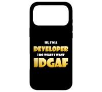 Carcasa para iPhone 17 Pro MAX Developer Idgaf Funny Occupational Hacker Costume Coder Dev