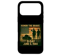 Carcasa para iPhone 17 Pro MAX Día D 82 Aniversario Normandía 1944 Homenaje Militar Hombres