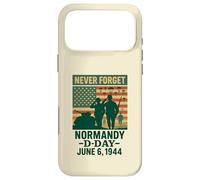 Carcasa para iPhone 17 Pro MAX Día D 82 Aniversario Normandía 1944 Homenaje Militar Hombres