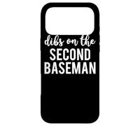 Carcasa para iPhone 17 Pro MAX Dibs On The Second Baseman Funny Second Baseman's Wife