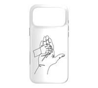 Carcasa para iPhone 17 Pro MAX Dibujo de una línea: Manos Que cuentan Historias