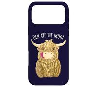 Carcasa para iPhone 17 Pro MAX Dibujos Animados de Vaca Escocesa de Las Tierras Altas Och Aye The Moo!