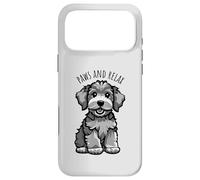 Carcasa para iPhone 17 Pro MAX Dibujos Animados Divertidos y adorables Cachorros Paws and Relax