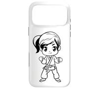 Carcasa para iPhone 17 Pro MAX Dibujos Animados Karate Girl Shotokan Dojo