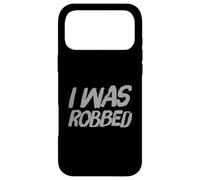 Carcasa para iPhone 17 Pro MAX Dicho Divertido de I Was Robbed Citas de Texto Divertidas
