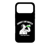 Carcasa para iPhone 17 Pro MAX Dicho Divertido Olvídate de la Seguridad del Laboratorio Quiero superpoderes