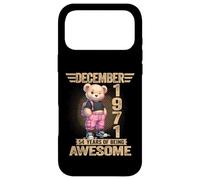 Carcasa para iPhone 17 Pro MAX Diciembre 1971 54 Cumpleaños 54 Años Oso De Peluche Siendo Impresionante