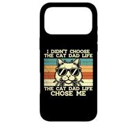Carcasa para iPhone 17 Pro MAX Didn'T Choose Cat Dad Life Chose Me Chose Me Funny Fur Papa Daddy Men