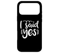 Carcasa para iPhone 17 Pro MAX Dije Que sí Propuesta de Matrimonio de Boda Amor comprometido