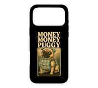 Carcasa para iPhone 17 Pro MAX Dinero Dinero Puggy - Divertido Perro Pug Brainrot Juegos Jerga Meme