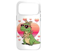 Carcasa para iPhone 17 Pro MAX Dinosaur T-Rex Sunglasses Valentines Day