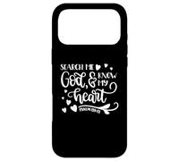 Carcasa para iPhone 17 Pro MAX Dios, búscame y Conoce mi corazón, Cita Cristiana, Biblia