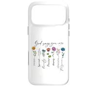 Carcasa para iPhone 17 Pro MAX Dios Dice Que Eres único Especial Fuerte fe Cristiana