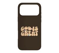 Carcasa para iPhone 17 Pro MAX Dios Es Grande Iglesia Fe Biblia Mujeres Cristianas