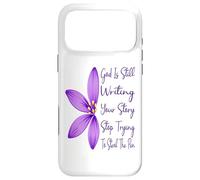 Carcasa para iPhone 17 Pro MAX Dios Sigue escribiendo tu Historia Deja de Intentar Robar la Pluma