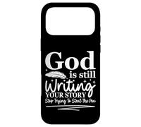 Carcasa para iPhone 17 Pro MAX Dios Sigue escribiendo tu Historia Humor Cristiano Divertido