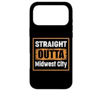 Carcasa para iPhone 17 Pro MAX Directamente Fuera del Medio Oeste Ciudad Oklahoma Estados Unidos Retro Humor Vintage