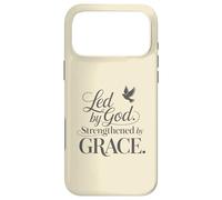 Carcasa para iPhone 17 Pro MAX Dirigido por Dios Fortalecido por la Gracia