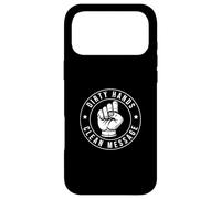 Carcasa para iPhone 17 Pro MAX Dirty Hands Clean Message Cool Finger Ortografía ASL Maestros