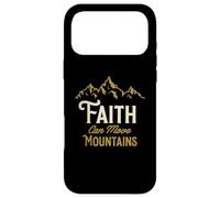 Carcasa para iPhone 17 Pro MAX Diseño Cristiano Inspirador Faith Can Move Mountains