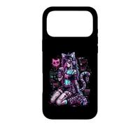 Carcasa para iPhone 17 Pro MAX Diseño de Anime Cyber Goth Girl Skeleton Glitch al Estilo Y2K