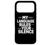 Carcasa para iPhone 17 Pro MAX Diseño de Citas de Reglas de Profesor de lenguaje sarcástico