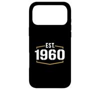 Carcasa para iPhone 17 Pro MAX Diseño de cumpleaños de 1960 Estilo Vintage Establecido en 1960