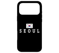 Carcasa para iPhone 17 Pro MAX Diseño de Recuerdo de Viaje con Bandera de Corea del Sur de Seúl