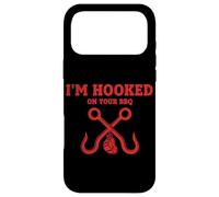 Carcasa para iPhone 17 Pro MAX Diseño Divertido de ahumador con Texto en inglés I'm Hooked On Your BBQ