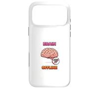 Carcasa para iPhone 17 Pro MAX Diseño Divertido del Humor tecnológico del Cerebro Fuera de línea