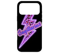 Carcasa para iPhone 17 Pro MAX Diseño estético del Zodiaco con Forma de Trueno de Leopardo Sagitario