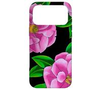 Carcasa para iPhone 17 Pro MAX Diseño Floral de Camelia Rosa con patrón de Flores Fucsia