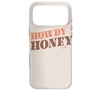 Carcasa para iPhone 17 Pro MAX Diseño gráfico Retro Western de Howdy Honey con diseño de Cactus