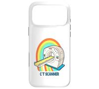 Carcasa para iPhone 17 Pro MAX Diseño Retro del escáner CT del Arco Iris